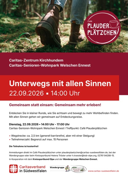 Gemeinsam unterwegs mit allen Sinnen